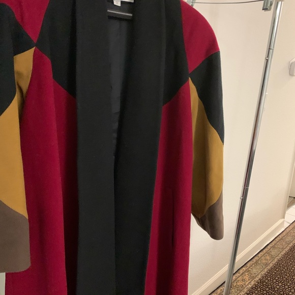 Ladies winter Wool long jacket/Coat size 6 - Picture 5 of 17